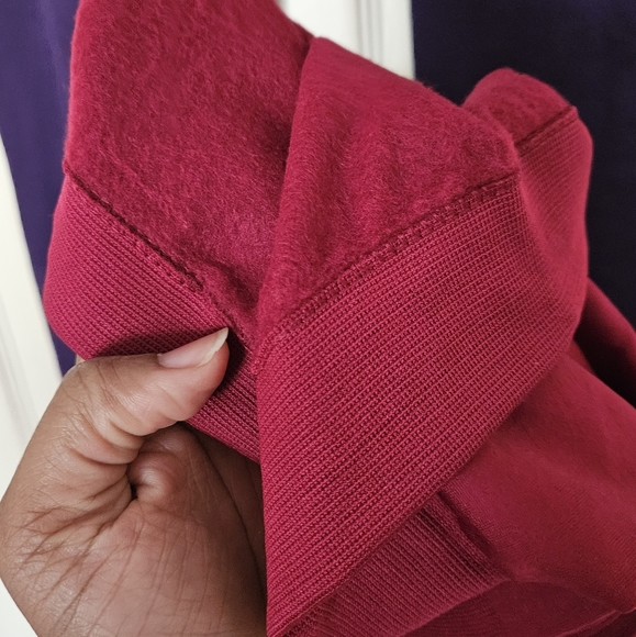 Fleece Lined Leggings Red and Purple - Picture 3 of 4